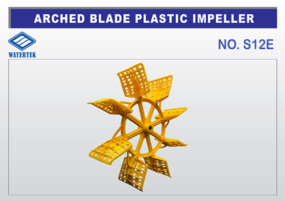 1.4 WATERTEK ARCHED BLADE PLASTIC IMPELLER (NO. S12E)